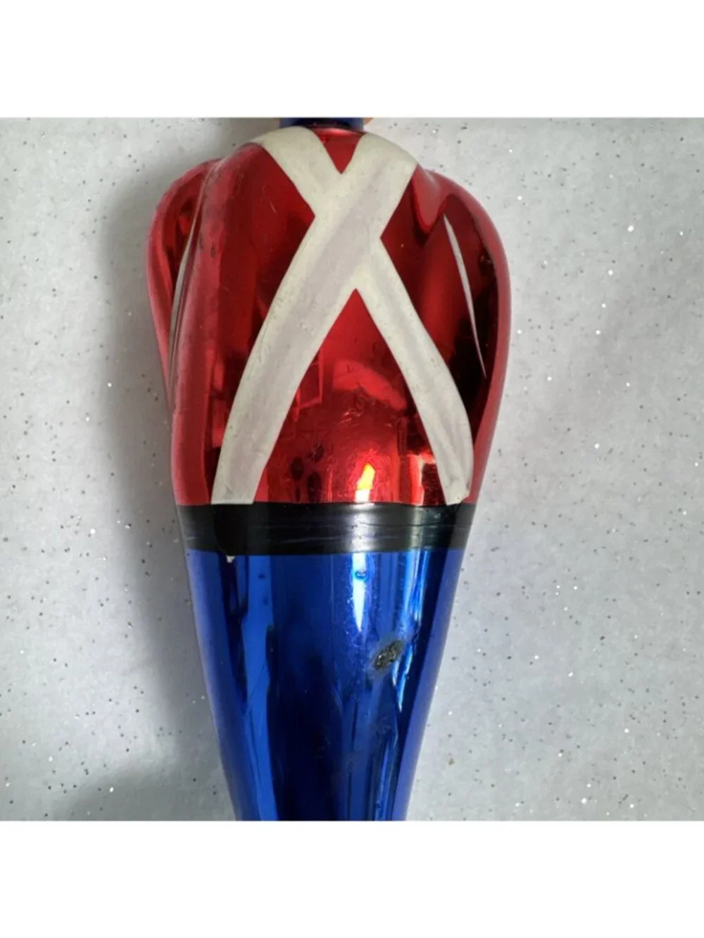 Vintage Hand-Blown Glass Toy Soldier Ornament 6